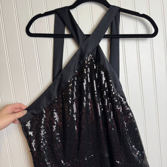 Prabal Gurung x JCP NWT black sequin dress back tie size 3X L8 - Picture 4 of 10